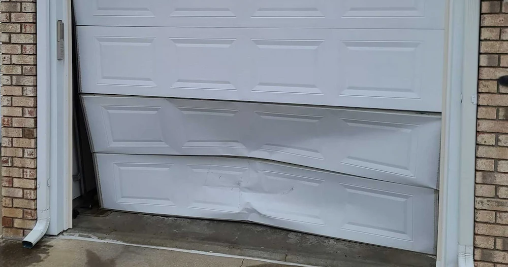 Garage Door Panel Damage