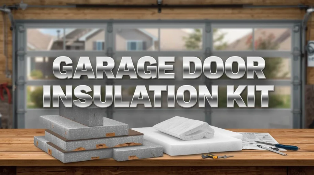 Garage door insulation kit