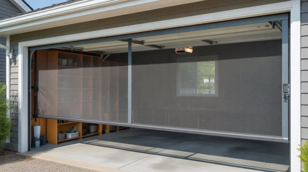 Garage screen door 1 Garage screen door