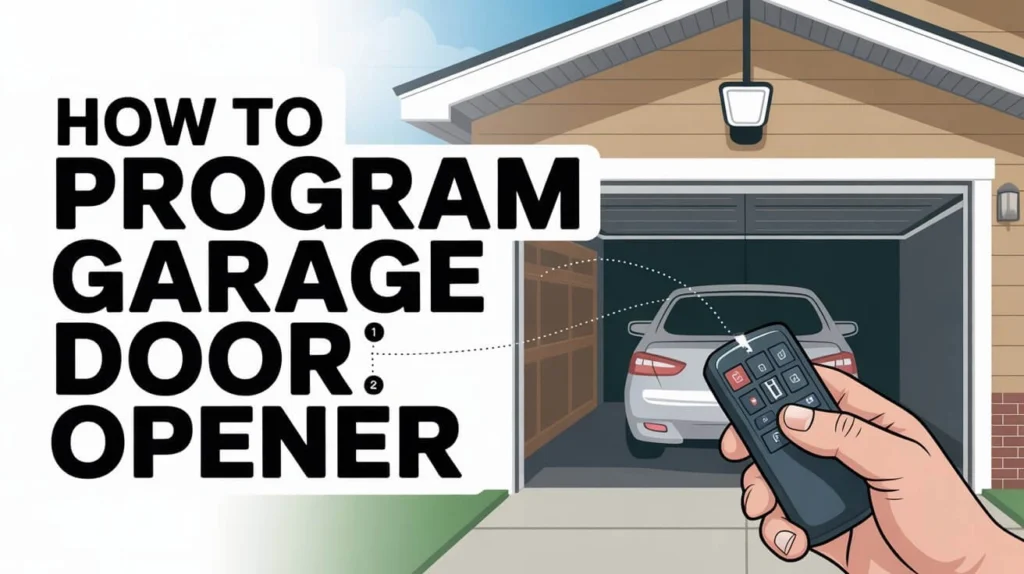 How to program garage door opener