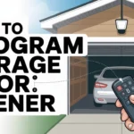 How to program garage door opener