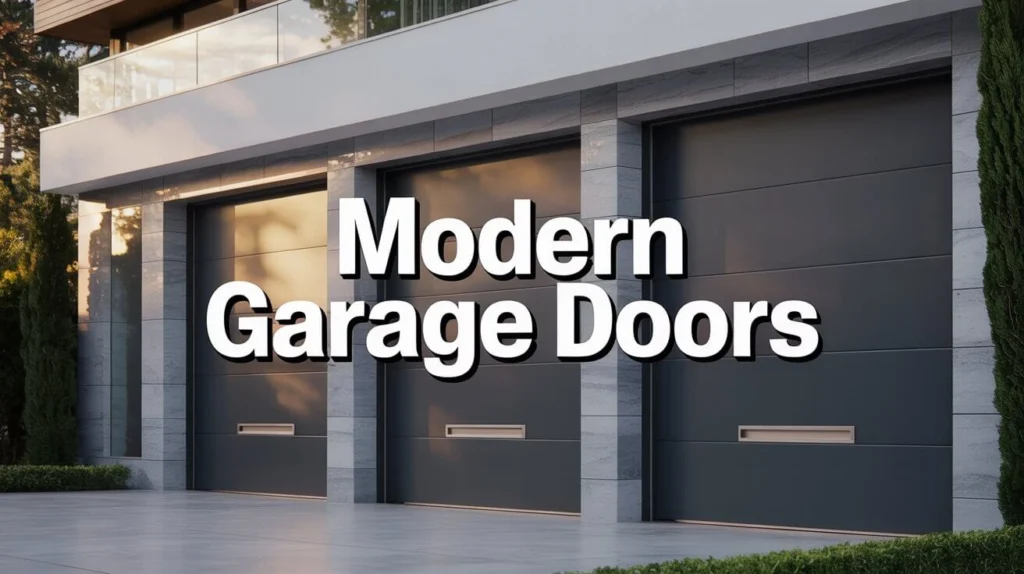 Modern garage doors