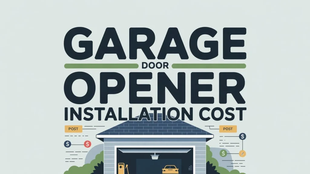 Garage door opener installation cost