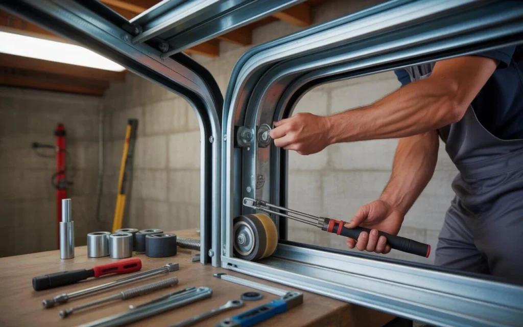 Garage Door Track Repair
