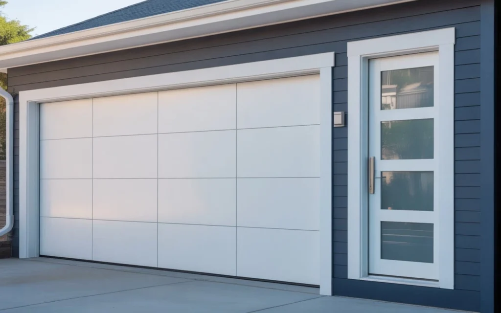 Garage Door with Entry Door