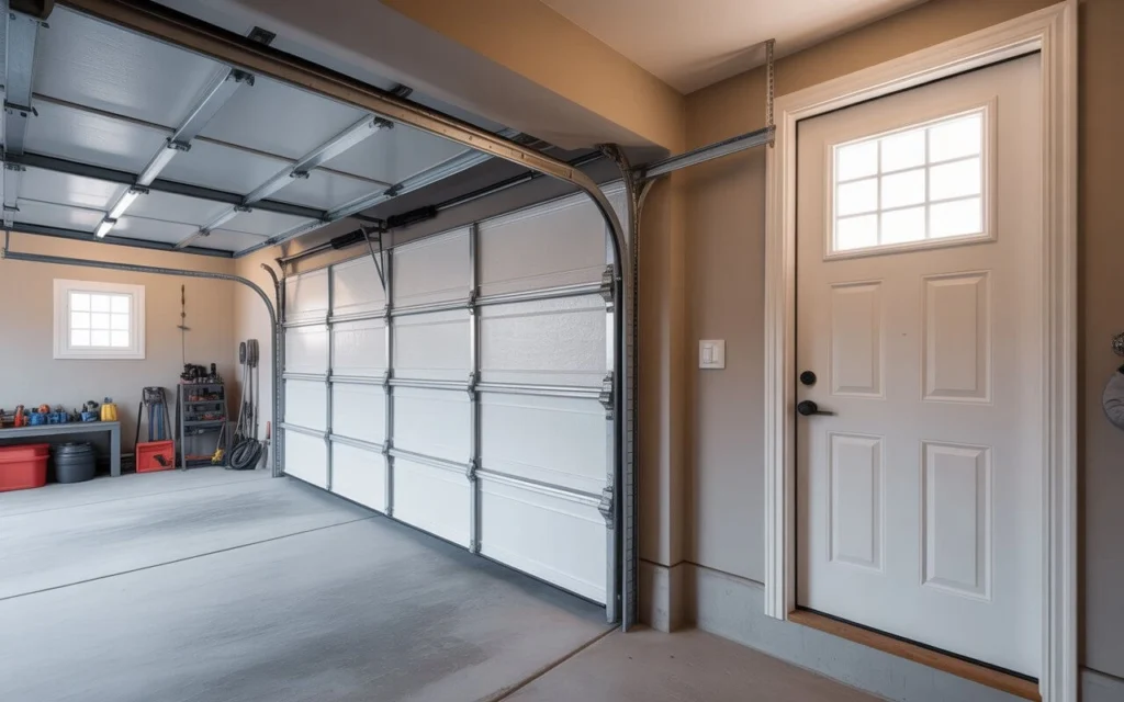 Garage Door with Entry Door