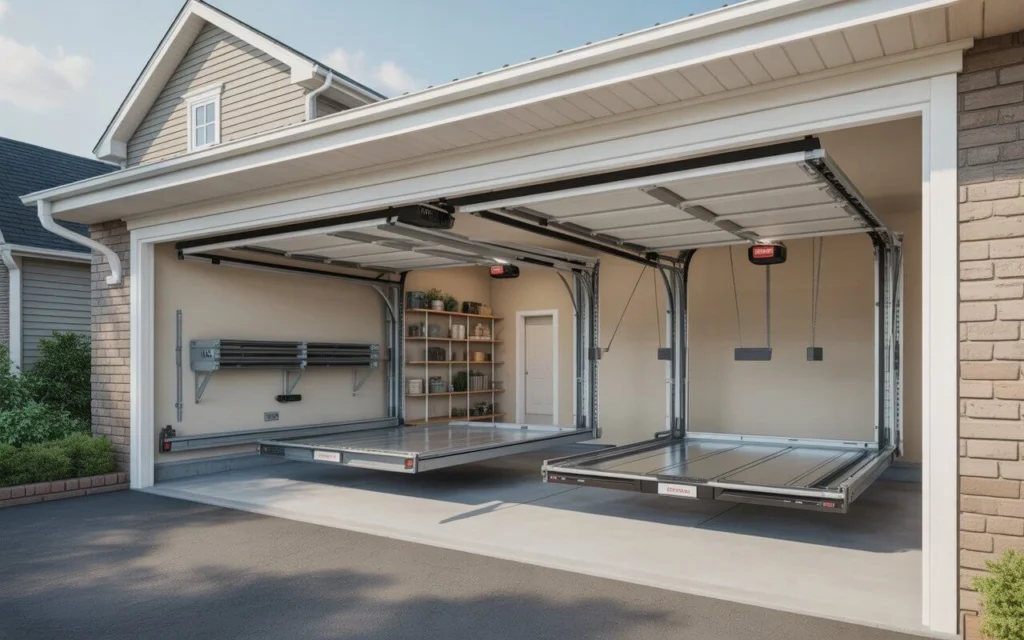 Garage Door with Entry Door