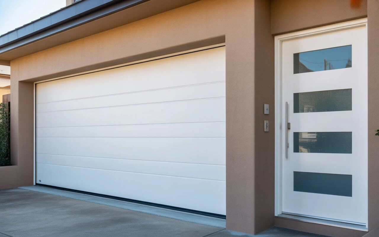 Garage Door with Entry Door