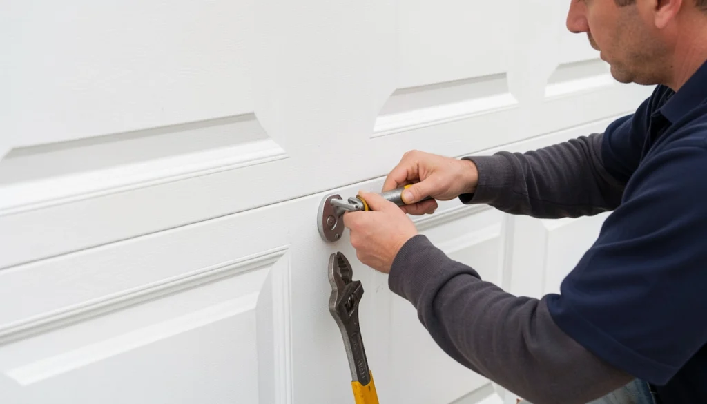 Garage door handle